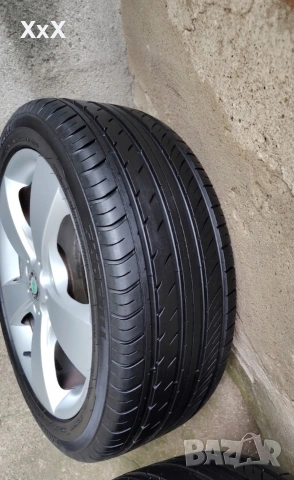 Джанти с гуми 5х112 17" Skoda Seat VW Audi, снимка 9 - Гуми и джанти - 55084583