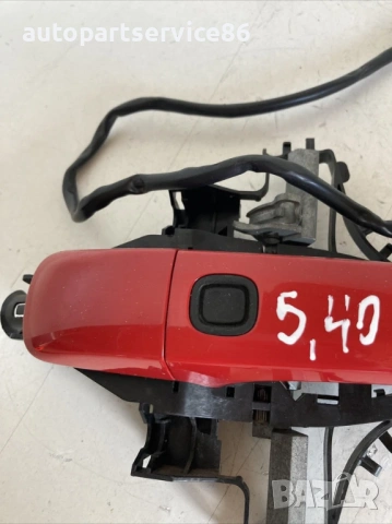 Задна дясна външна дръжка на врата ЧЕРВЕНА за Volvo S40 2.0 TDI (2009) , снимка 3 - Части - 54145679