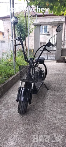 Електрически скутер City Harley, черен