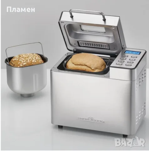 Машина за хляб ProfiCook, 13 програми, максимум 1500 г, 3 степени , отвор за добавяне на семена, снимка 10 - Хлебопекарни - 55562256