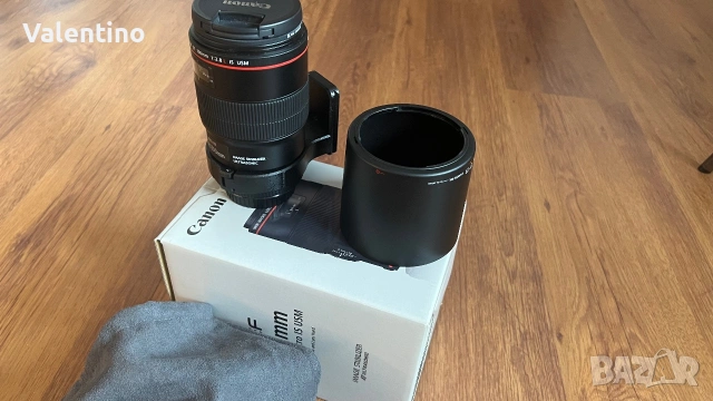 Canon 100 mm macro 2.8 IS USM, снимка 2 - Обективи и филтри - 55102655
