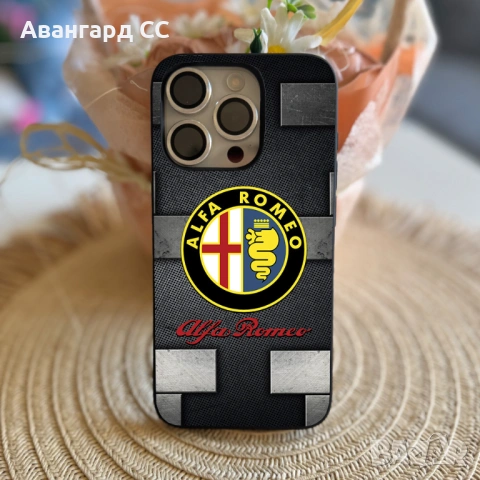 Силиконов калъф за iPhone с лого Alfa Romeo, снимка 12 - Калъфи, кейсове - 54611249