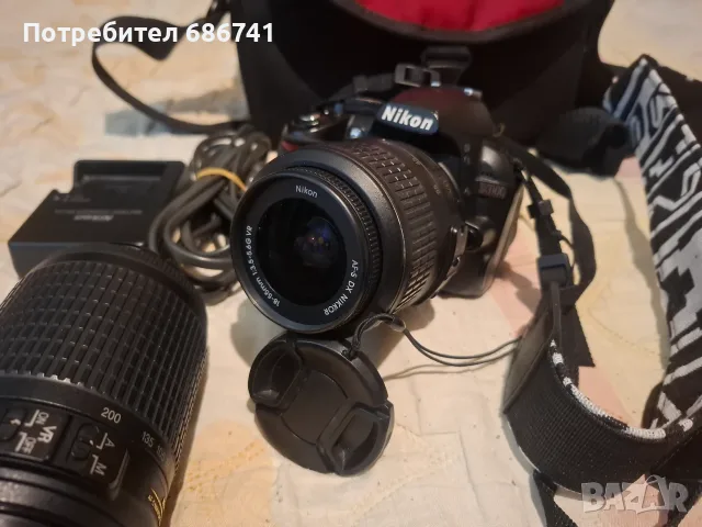 Фотоапарат Nikon D3100+обектив 55-200мм
