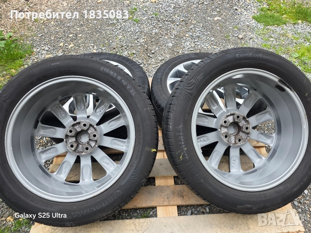 Летш джанти 18ки 5х114.3 Nissan + летни гуми 215/55/18 Continental, снимка 11 - Гуми и джанти - 54641094