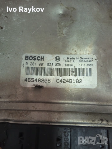 Компютър  ECU , Fiat Marea 1.9JTD 2000г. 0281001928 , 46546205., снимка 4 - Части - 55070599