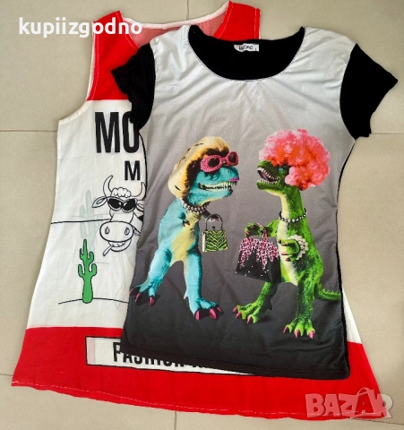 Moschino Terranova Disney Сет употребявани дрехи - тениски и рокля, снимка 3 - Тениски - 54752611