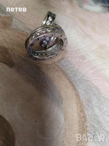 BVLGARI.bvlgari. сребърен пръстен. сребърни обици., снимка 10 - Антикварни и старинни предмети - 54698398