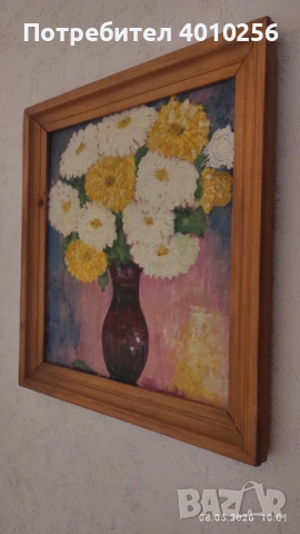 КАРТИНА МАСЛО, 48/53, ПЛОВДИВСКИ ХУДОЖНИК, снимка 3 - Картини - 54481403