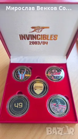 Официален колекционерски комплект медальони Arsenal "The Invincibles" (20-годишнина) 