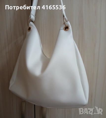 Бяла дамска чанта нова, снимка 7 - Чанти - 54492860