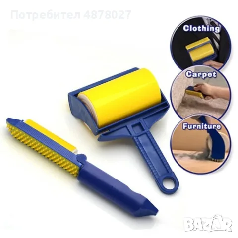 Уред за събиране, почистване на косми от домашни любимци S T I C K Y BUDDY, снимка 3 - За кучета - 55307108