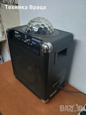 Преносима Bluetooth тонколона ION Party Rocker с вградена светлинна топка за парти ефекти., снимка 11 - Bluetooth тонколони - 55185496