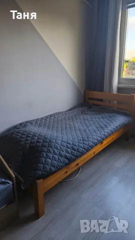 Единично легло + матрак, снимка 2 - Спални и легла - 55676609