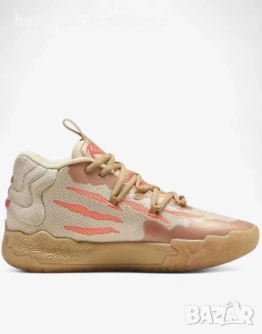 🔥 Унисекс баскетболни маратонки PUMA x LaMelo Ball MB.03 Beige/Gold, снимка 2 - Маратонки - 54484759