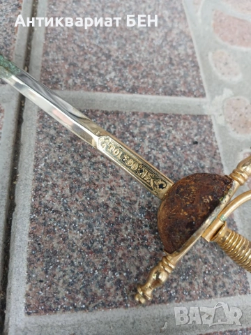⚔️ ОРИГИНАЛНА МИНИАТЮРНА РАПИРА TOLEDO – ИСПАНИЯ 🇪🇸 , снимка 3 - Антикварни и старинни предмети - 55120857