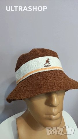 KANGOL Bucket hat L size шапка идиотка в отлично състояние, снимка 8 - Шапки - 54594982