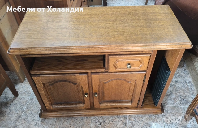 дъбов шкаф за телевизор, снимка 2 - Шкафове - 54226144