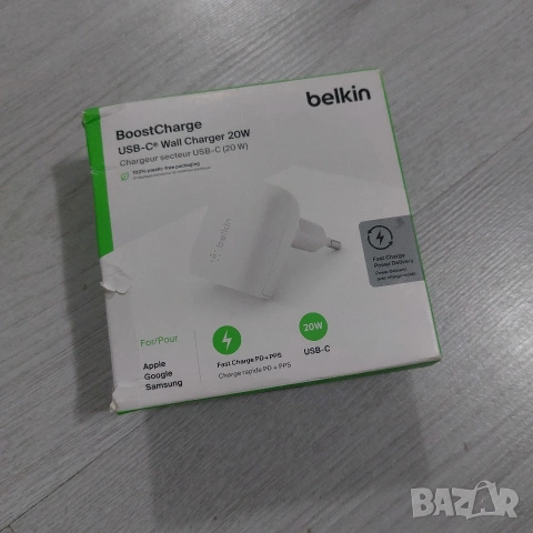 Оригинално Бързо Зарядно Belkin BoostCharge 20W USB-C (PD 3.0 / PPS) – Ново, снимка 5 - Оригинални зарядни - 54021008