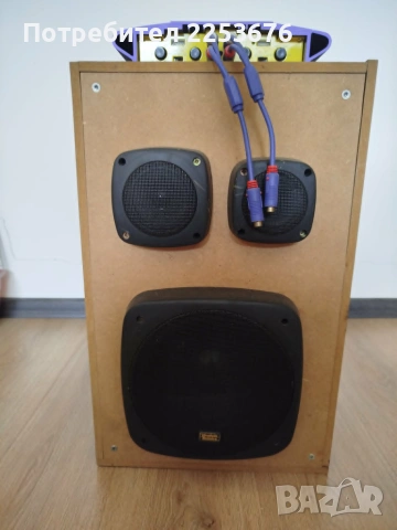 Мощна парти тонколона / буфер с 4-канален усилвател Red Star 600W, снимка 2 - Тонколони - 55166527