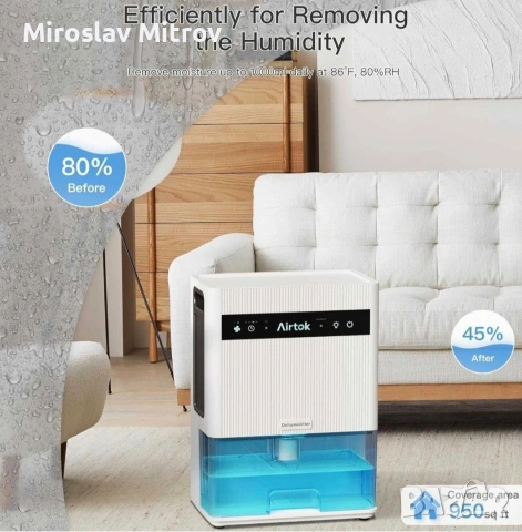 Влагоабсорбатор Airtoc 3 L, снимка 3 - Други стоки за дома - 54019551