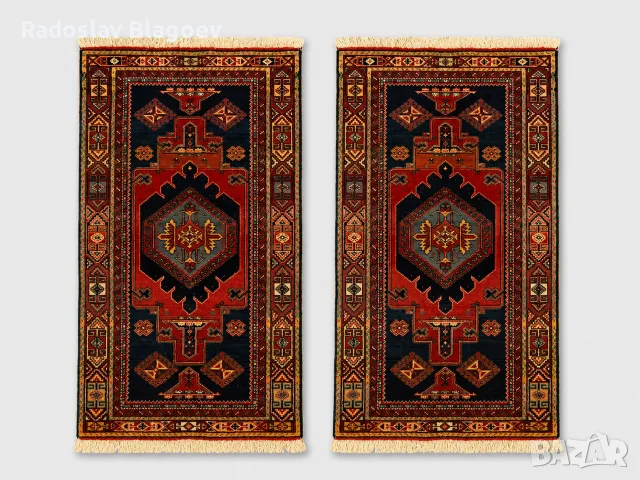 2 бр. ръчнотъкани персийски килими 140 х 70 см.