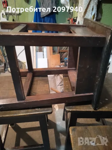 Дървени табуретки , снимка 6 - Столове - 55299831