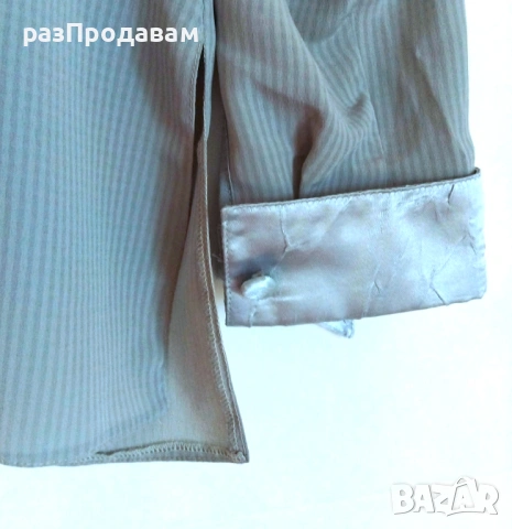 Дамска Риза - Сатенени Копчета- Ръкавели и Яка. Марка- Венто, снимка 10 - Ризи - 54810651