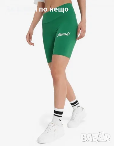 PUMA Essentials+ Blossom 7 Script Tights Green Зелен Къс Спортен Клин Код P2911