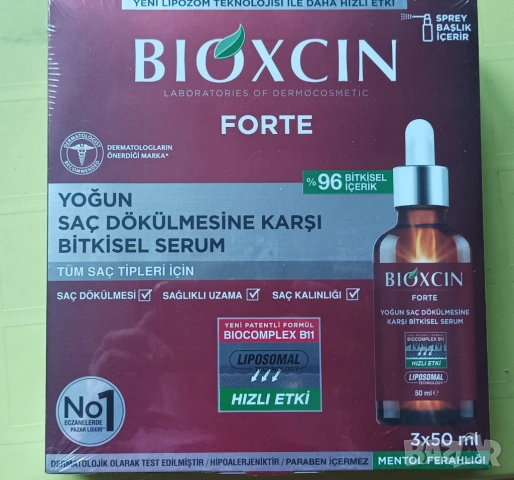 Комплект Шампоан за коса Биоксин Форте Bioxcin Forte, серум, снимка 2 - Продукти за коса - 54472435
