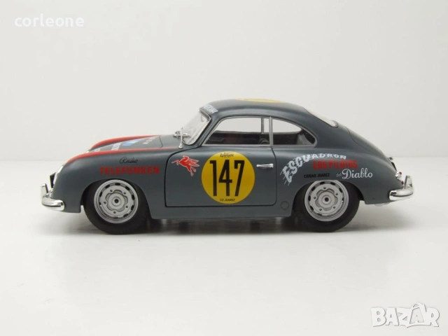 Porsche 356A n.147 Panamericana 1954 - мащаб 1:18 на Solido моделът е нов в кутия, снимка 3 - Колекции - 55264922