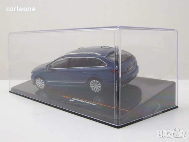 Skoda Superb II Kombi 2008 - мащаб 1:43 на ixo models моделът е нов в PVC дисплей-кейс, снимка 8 - Колекции - 54971582