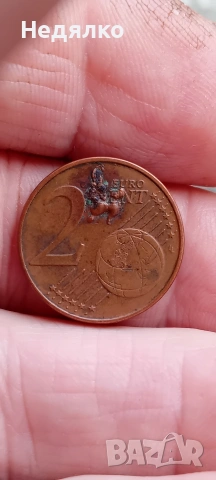 2 евро цента,Австрия,2003г,мега дефект,куриоз , снимка 7 - Нумизматика и бонистика - 55263601