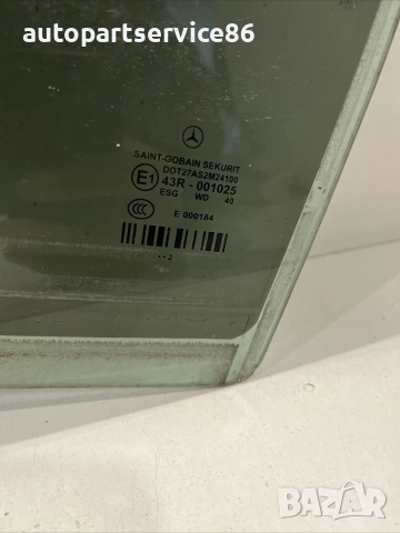 Стъкло за задна лява врата за Mercedes W212 2.2 CDI (2012) , снимка 2 - Части - 55231296