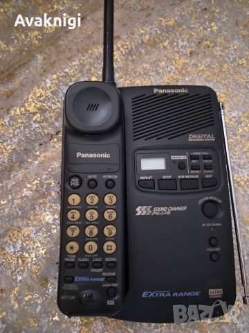 Panasonic KX-TCM506BXB – безжичен телефон с телефонен секретар (Made in Japan), снимка 3 - Стационарни телефони и факсове - 55179538