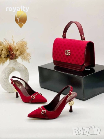 Gucci Нови Дамски Обувки на Ток Различни Цветове , снимка 9 - Чанти - 55252518
