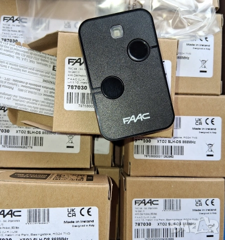 FAAC дистанционни- Made in Ireland, XTO2 SLH-DS, 2-канала, 868 MHz за гаражни врати и бариери.