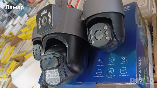 Тройна безжична IP камера с WiFi приложение iCSee 3 по 12MP., снимка 5 - IP камери - 55479352