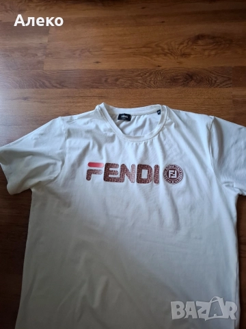 FENDI мъжка тениска 2XL размер. , снимка 2 - Тениски - 55005955