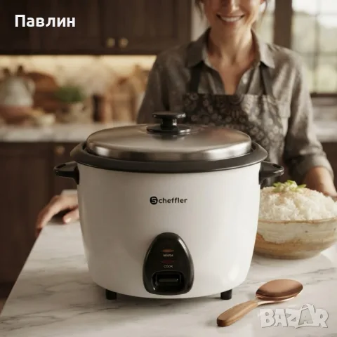 Оризоварка 2.2L, 900W – Автоматично готвене, поддържане на топлина, незалепващо покритие
, снимка 3 - Съдове за готвене - 55365849