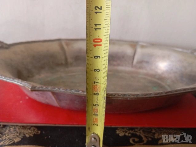 посребрена фруктиера арт деко, снимка 2 - Антикварни и старинни предмети - 54253263