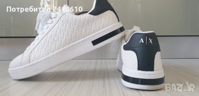 Armani Exchange A/XLeather Mens Size 42/26.9см ОРИГИНАЛ! Мъжки спортно - елегантни обувки естествена, снимка 9 - Кецове - 53746636