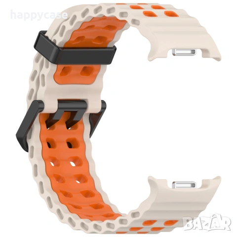 Samsung Galaxy Watch8 44 mm 40 mm / 8 Classic 46 mm / MARINE Силиконова каишка, снимка 11 - Каишки за часовници - 54347693