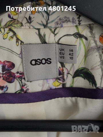 Дамско сако ASOS – Цветен принт, снимка 2 - Сака - 54241034