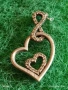 Сребърна висулка във формата на сърце ❤️ с символ безкрайност и цирконий нежно бижу 52927, снимка 2