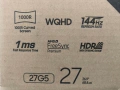Геймърски монитор SAMSUNG Odyssey G5 като нов 27" извит 144Hz 1 ms, снимка 3