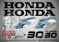 HONDA 2002-2007 извънбордови двигател стикери надписи 25 30 35 40 45 50 hp, снимка 3