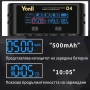 Yonii D4 Смарт Зарядно за Батерии 18650 21700 26650 AA AAA Li-ion Ni-MH Тестер Капацитет Бързо 2A, снимка 6