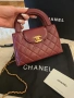 Chanel Kelly Дамска Чанта Цвят Бордо Код Brand Luxury Fashion10, снимка 9