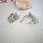 Обеци с платинено покритие 211234, снимка 2
