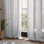 MIULEE воал пердета 140x160 см с халки – 2 бр., светлосиви, снимка 3